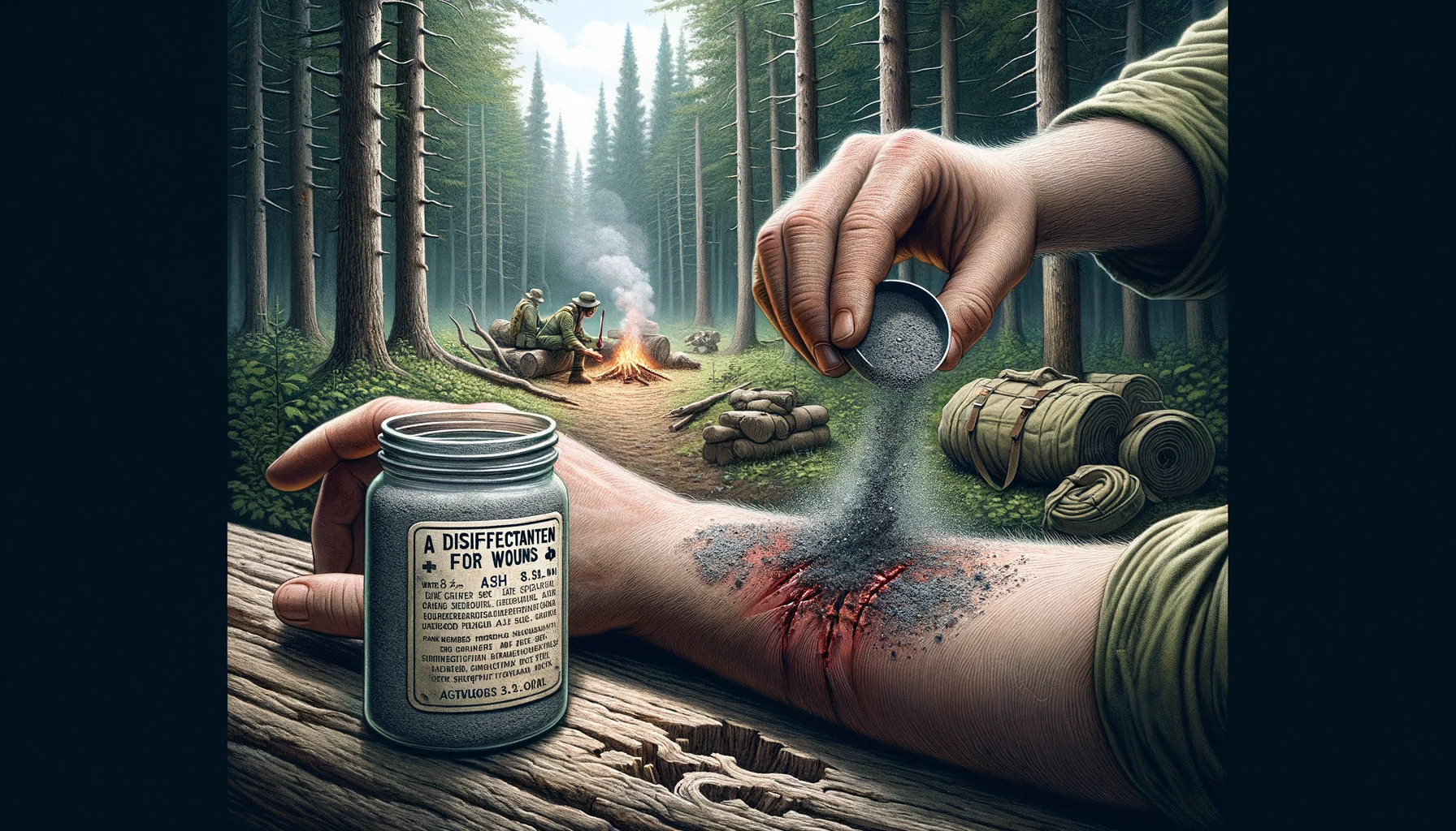 Survival Hack – Asche als Desinfektionsmittel