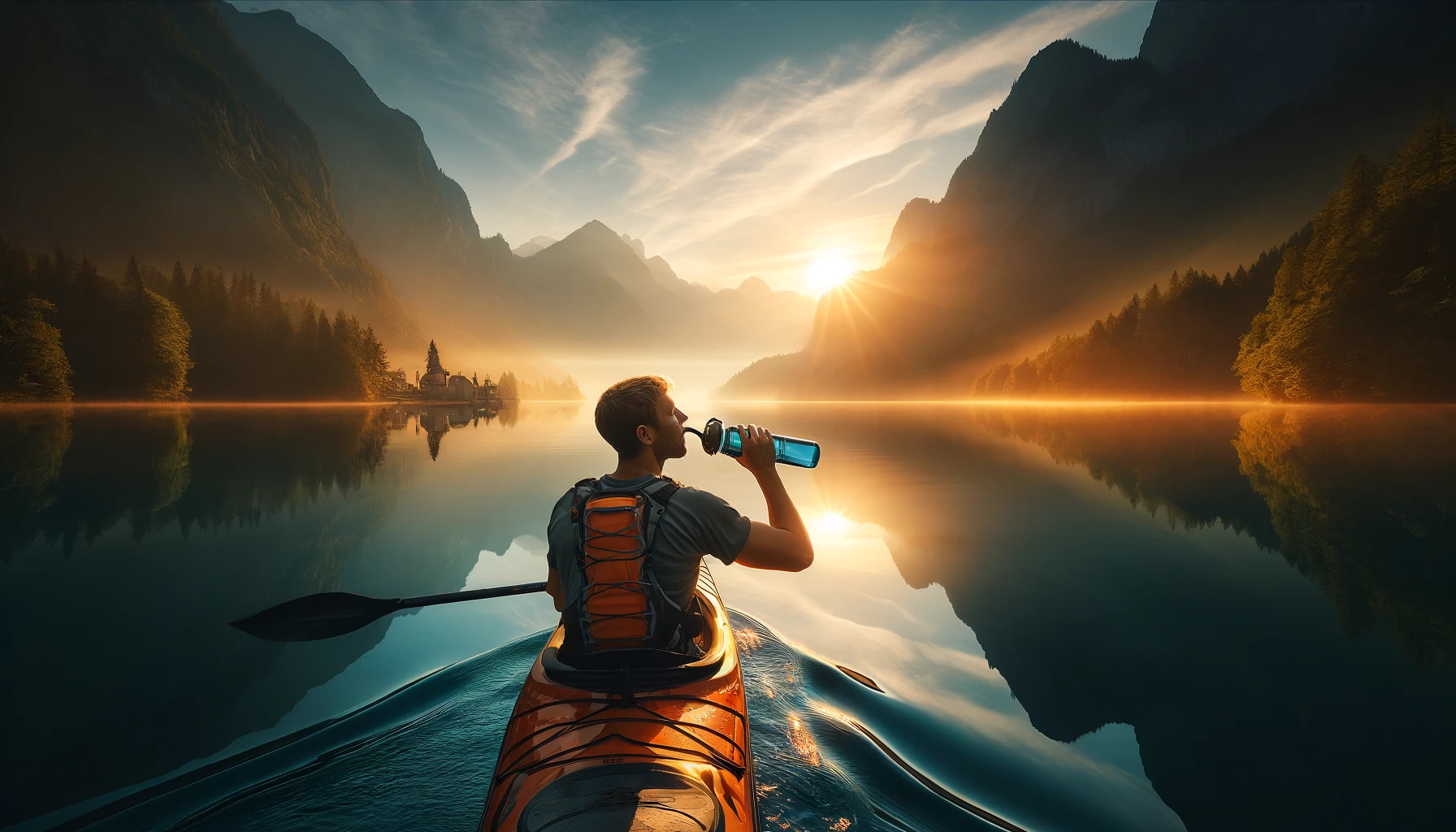 Trinkblase Rucksack – Wasser in der Natur