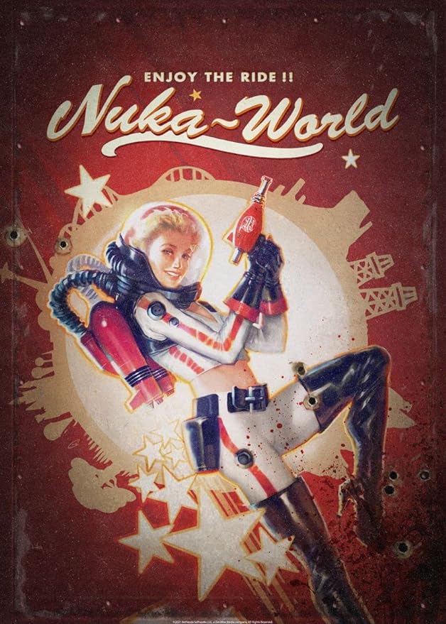 Fallout Nuka-World Metallposter