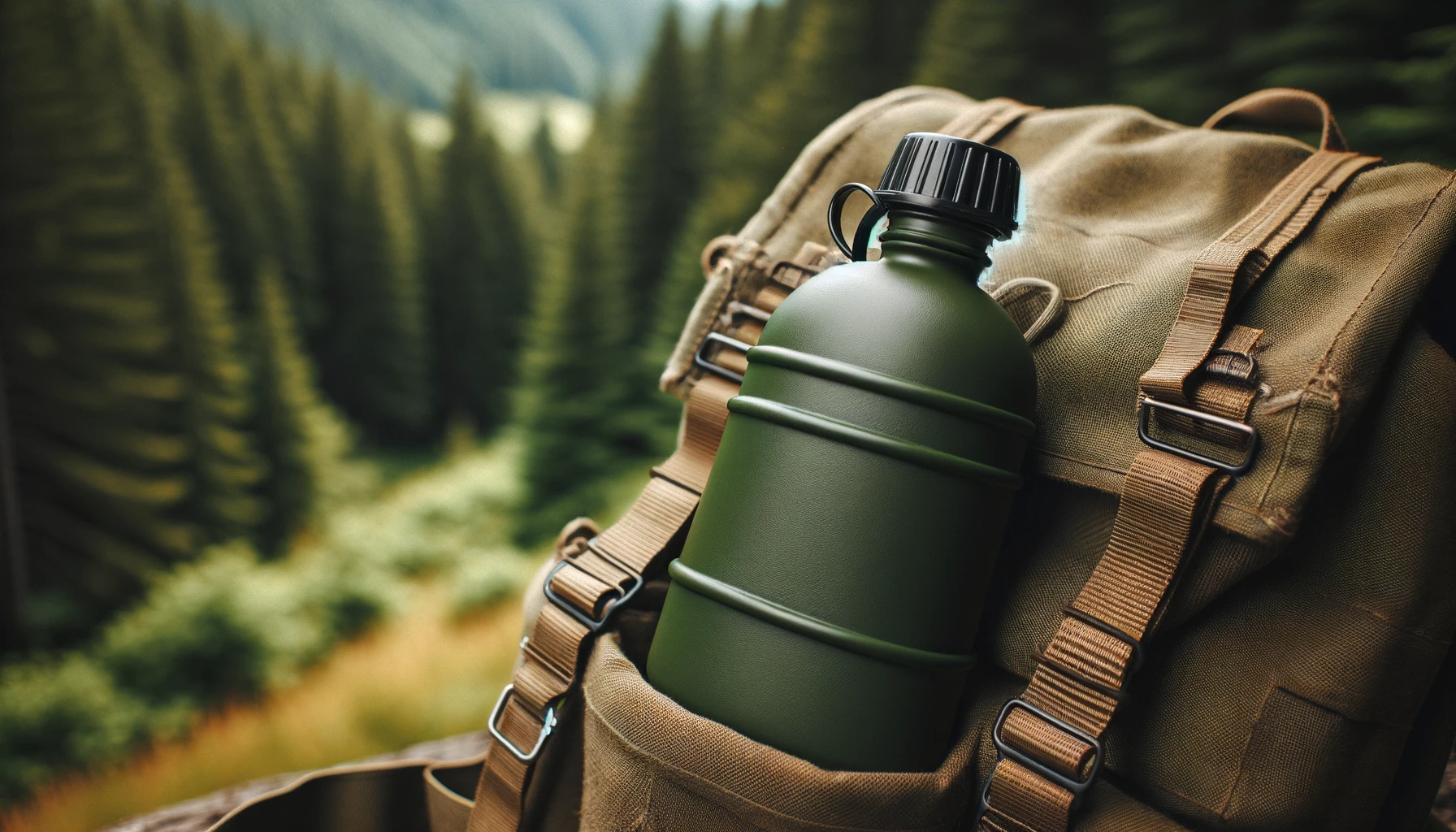 Outdoor Trinkflasche beim Bushcraft